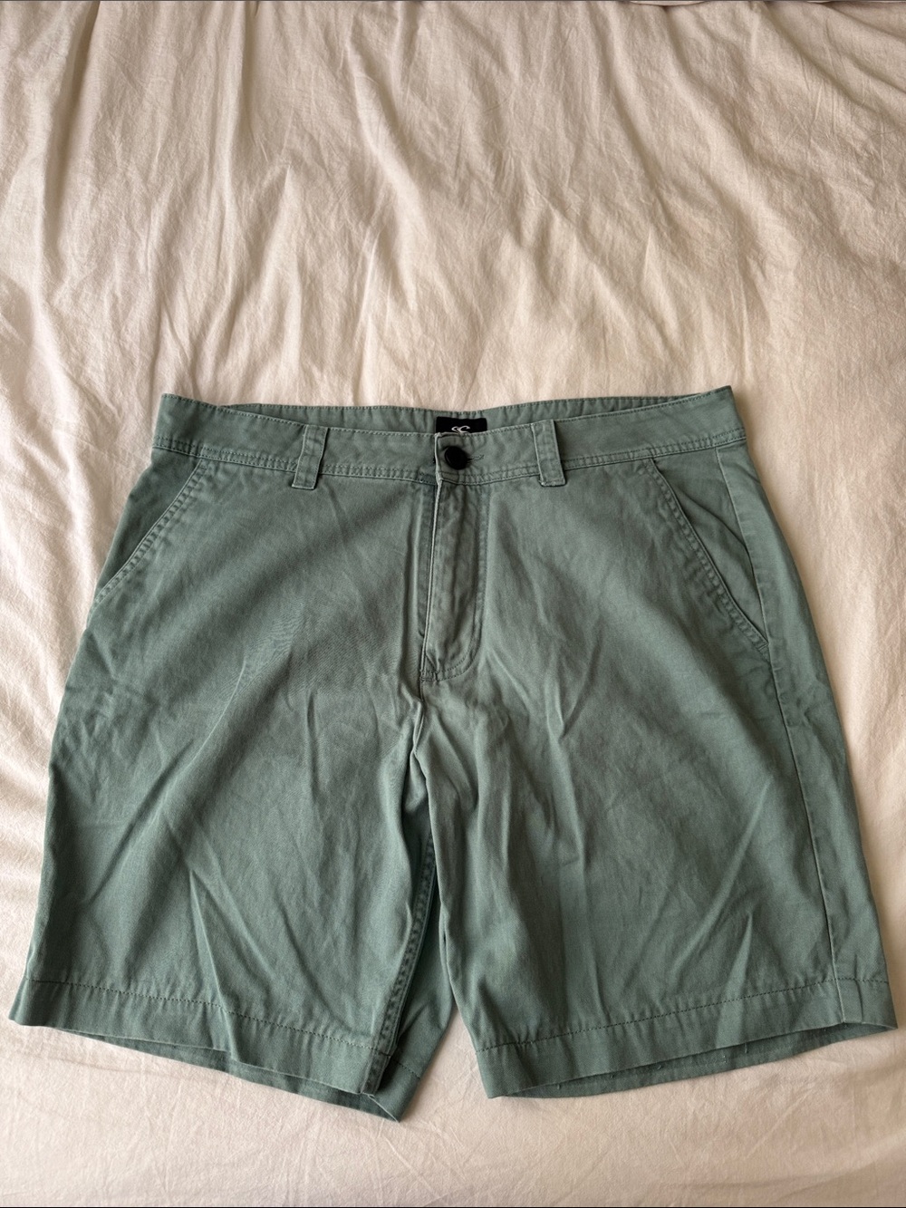 O'Neill Sage Green Flat Front Men's Shorts